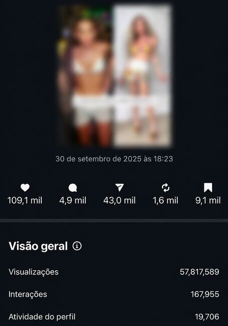 Post real com 57,8 milhões de visualizações